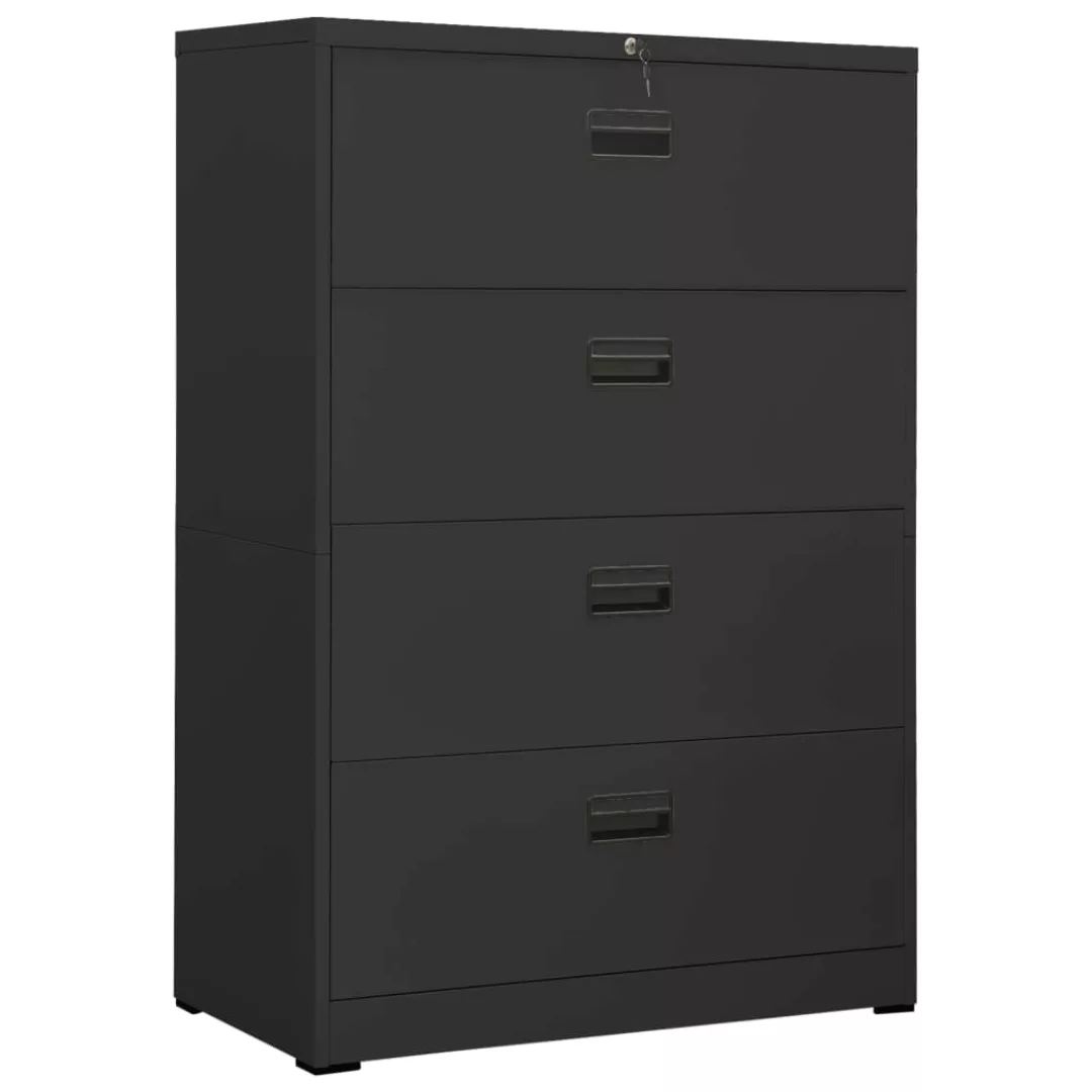 Aktenschrank Anthrazit 90x46x134 Cm Stahl günstig online kaufen