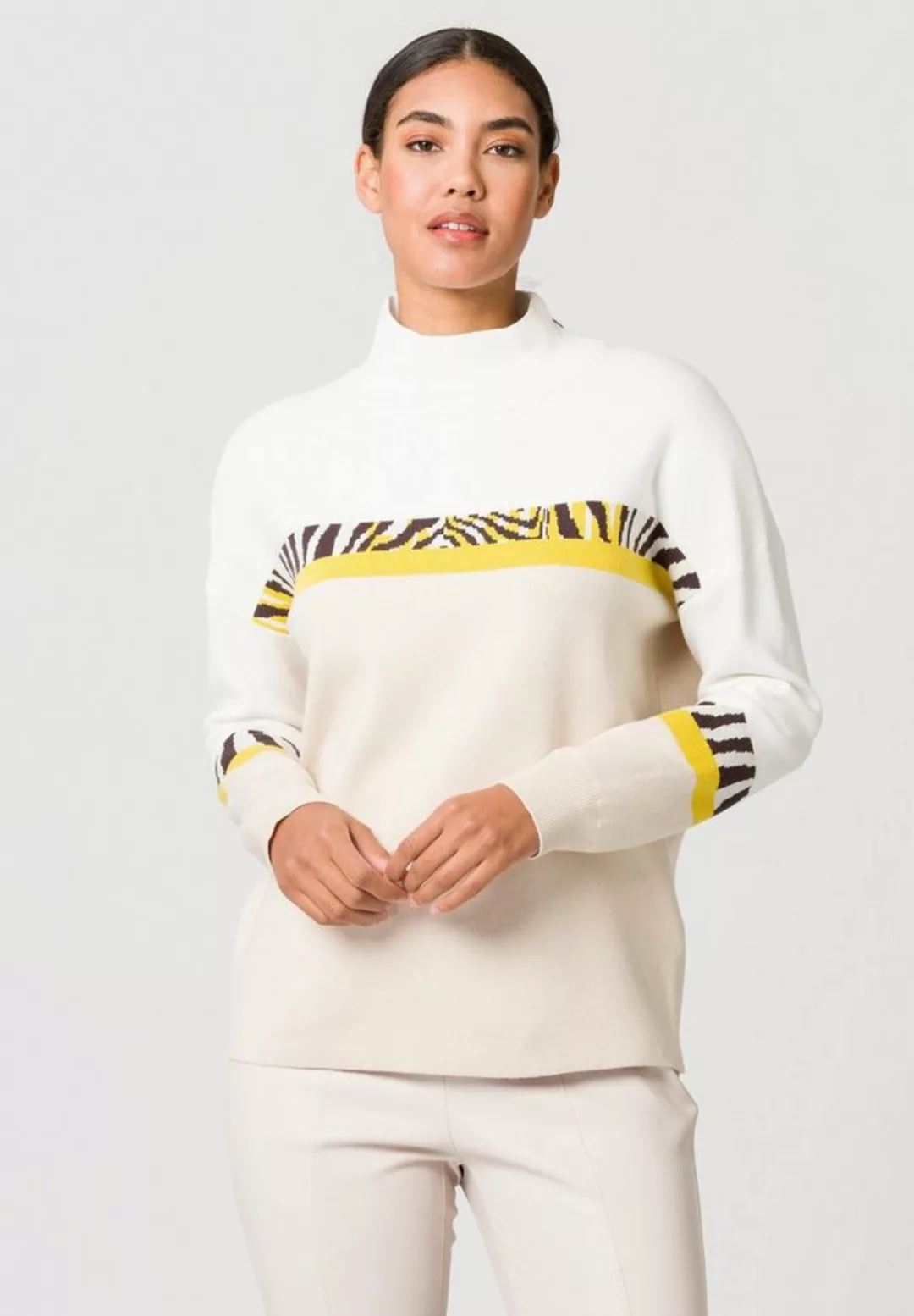 TUZZI Strickpullover im dezenten Colorblocking günstig online kaufen