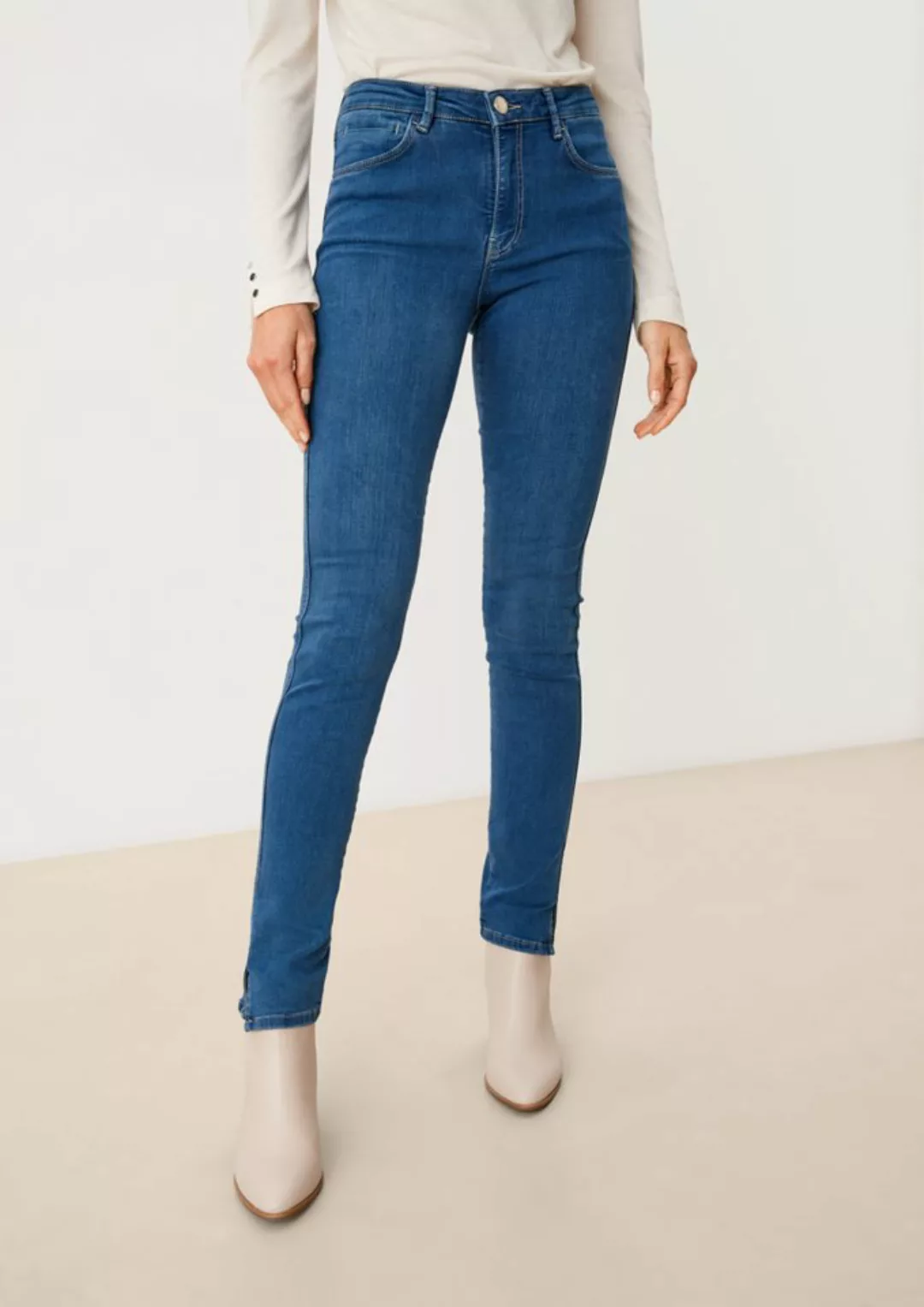 s.Oliver BLACK LABEL 5-Pocket-Jeans Slim: Jeans mit Slim Leg günstig online kaufen
