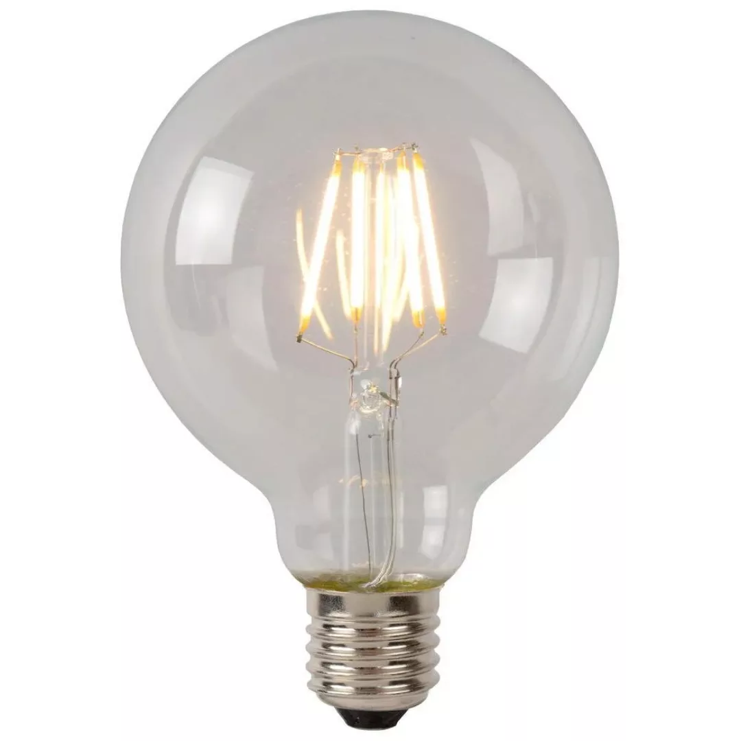 LED Leuchtmittel E27 Globe - G80 in Transparent 7W 1300lm dimmbar Viererpac günstig online kaufen