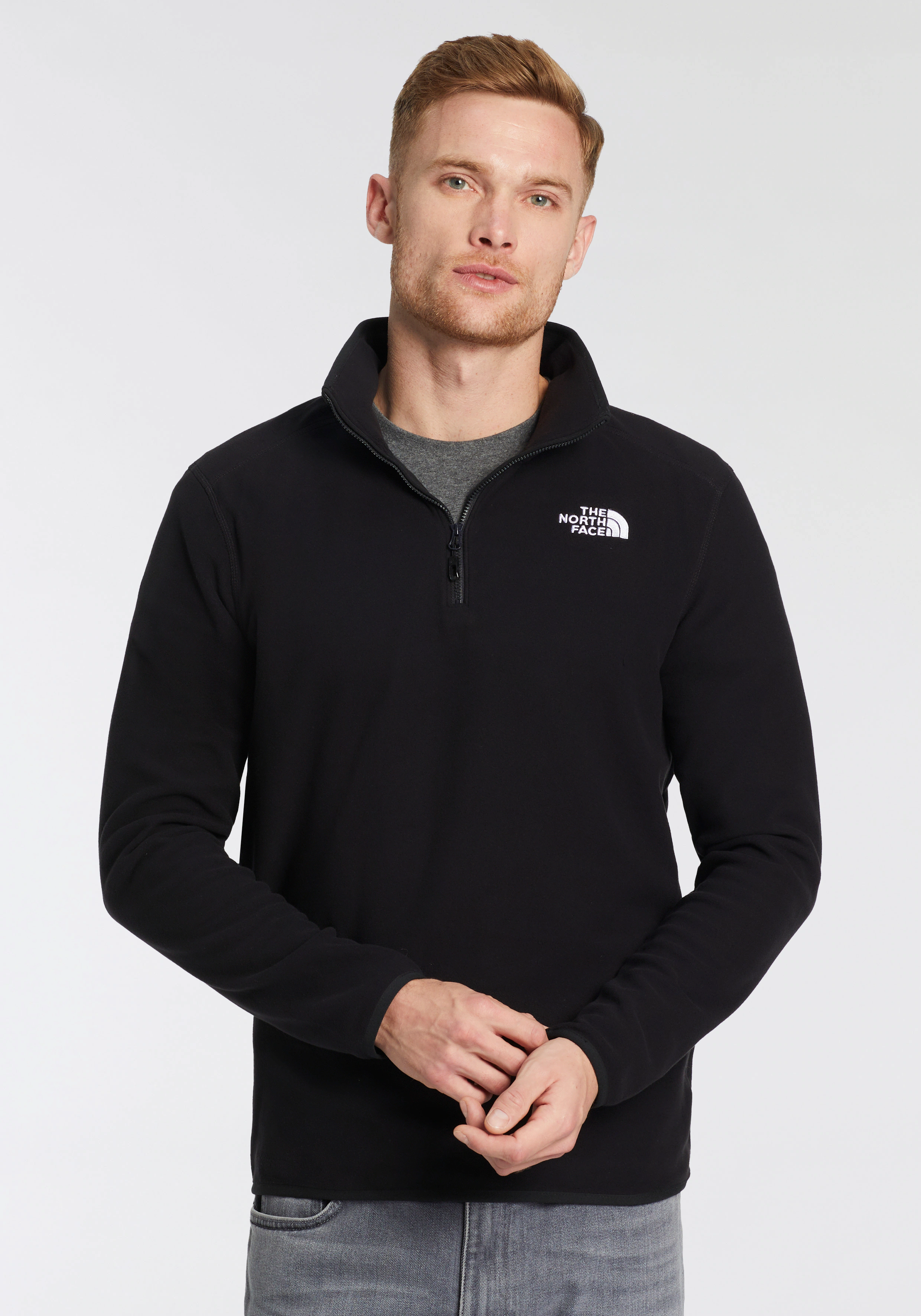 The North Face Fleecepullover "M 100 GLACIER 1/4 ZIP - EU", mit dezenten Lo günstig online kaufen