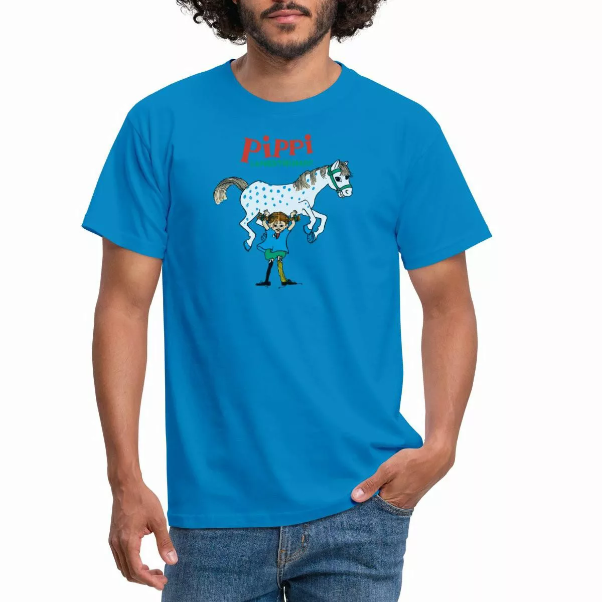 Spreadshirt T-Shirt Pippi Langstrumpf Pippi Hebt günstig online kaufen