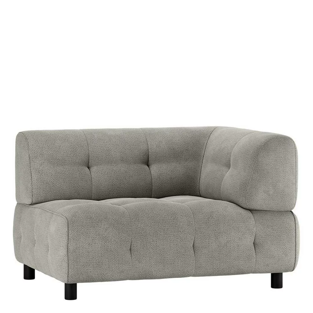 Sofa Element rechts in Blassgrün Chenille modernes Design günstig online kaufen