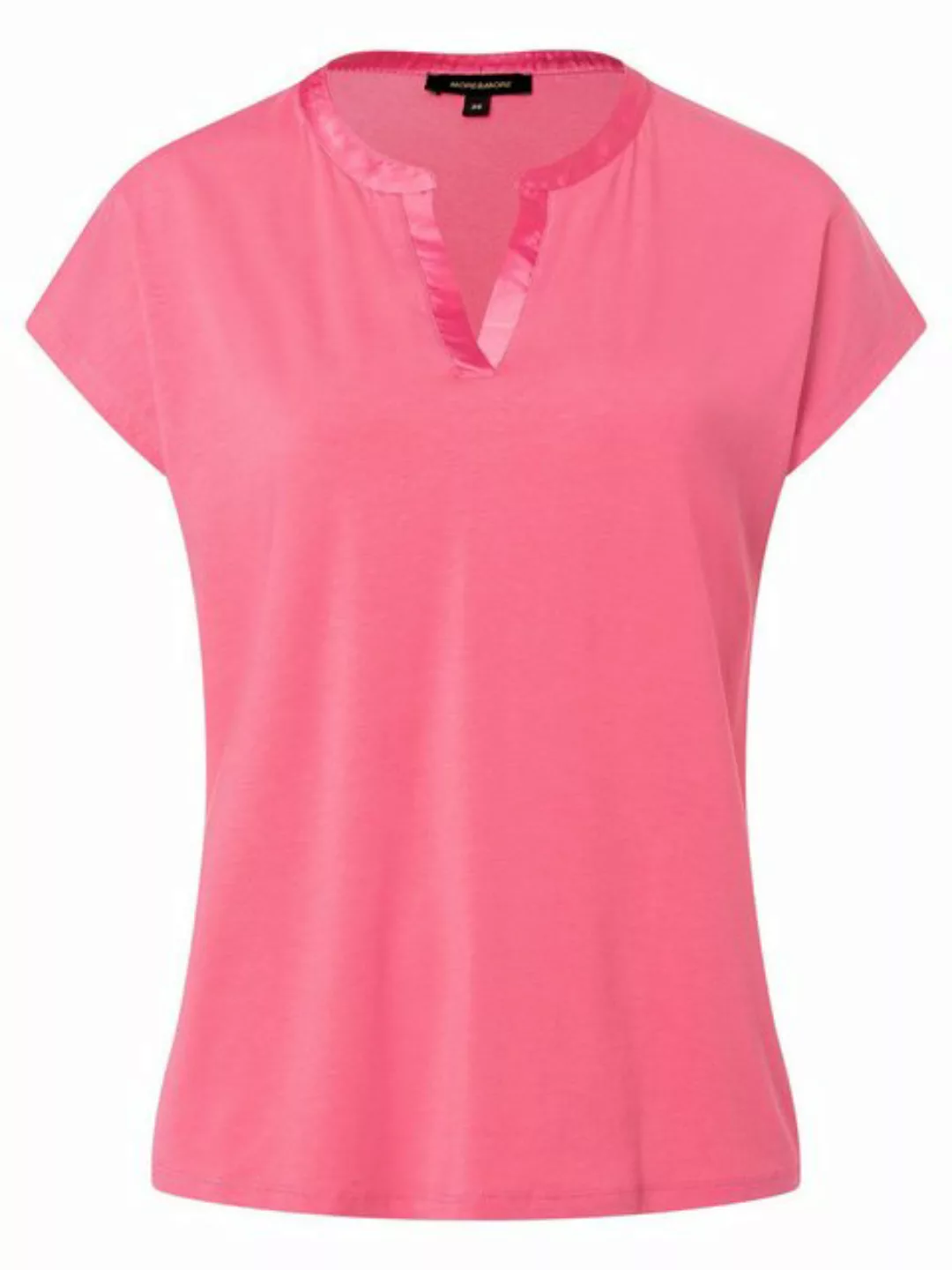 Shirt mit Satinkante, sorbet pink, Sommer-Kollektion günstig online kaufen