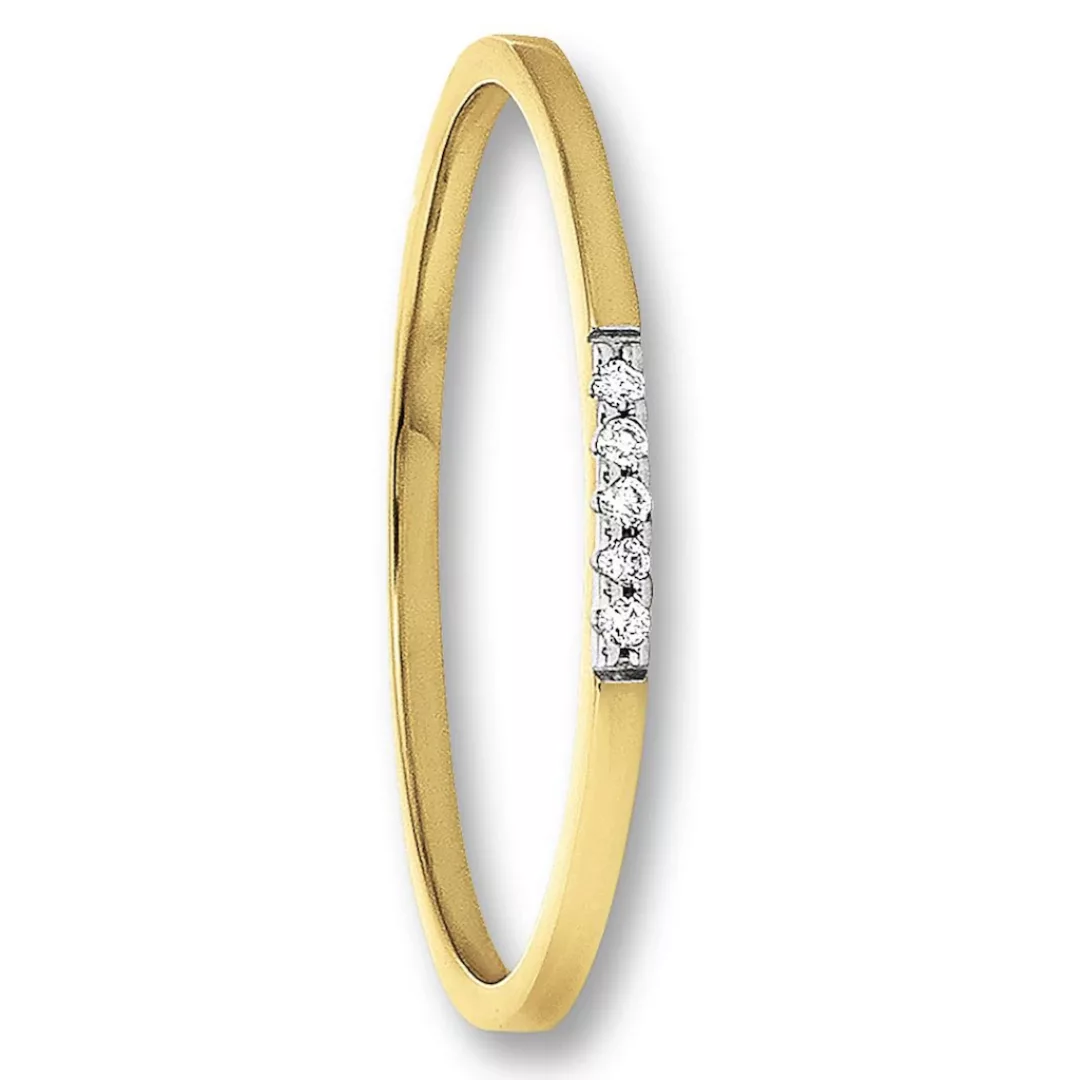 ONE ELEMENT Diamantring "0.03 ct Diamant Brillant Ring aus 585 Gelbgold", D günstig online kaufen