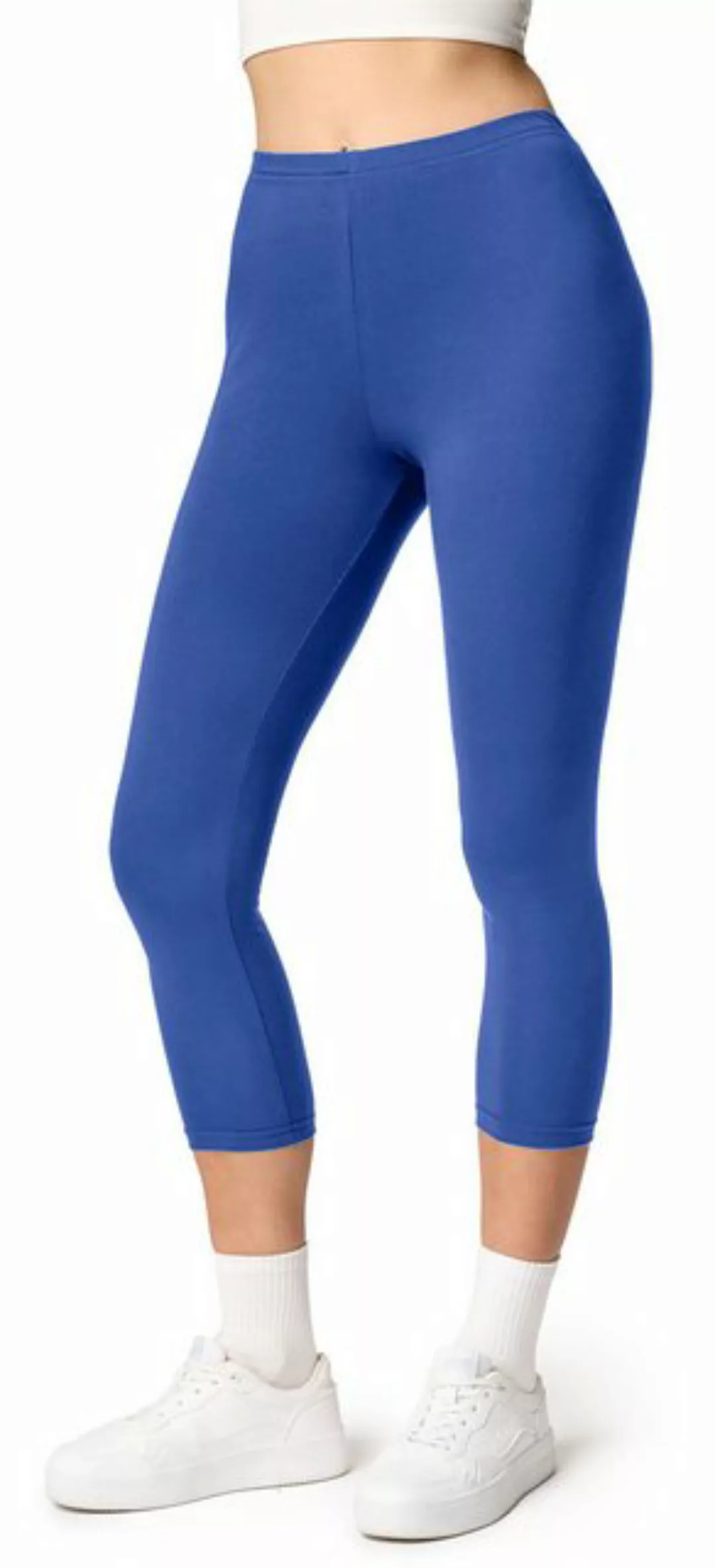 Ladeheid Leggings Damen 3/4 Capri Hose aus Baumwolle LA40-132 (1-tlg) elast günstig online kaufen