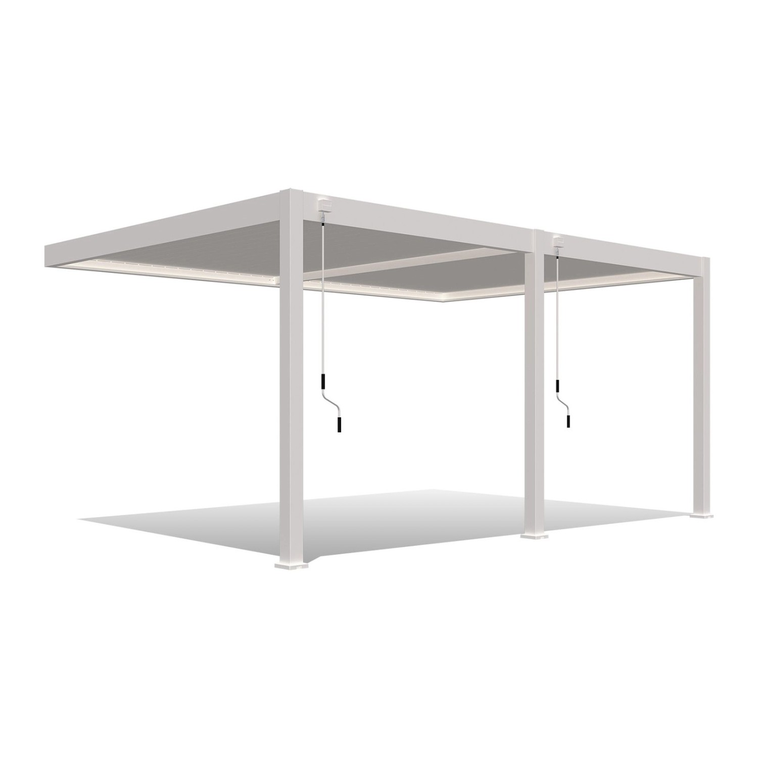 Weide Deluxe Aluminium Pavillon 3,6 x 5,3 M WEISS Wand Pergola günstig online kaufen