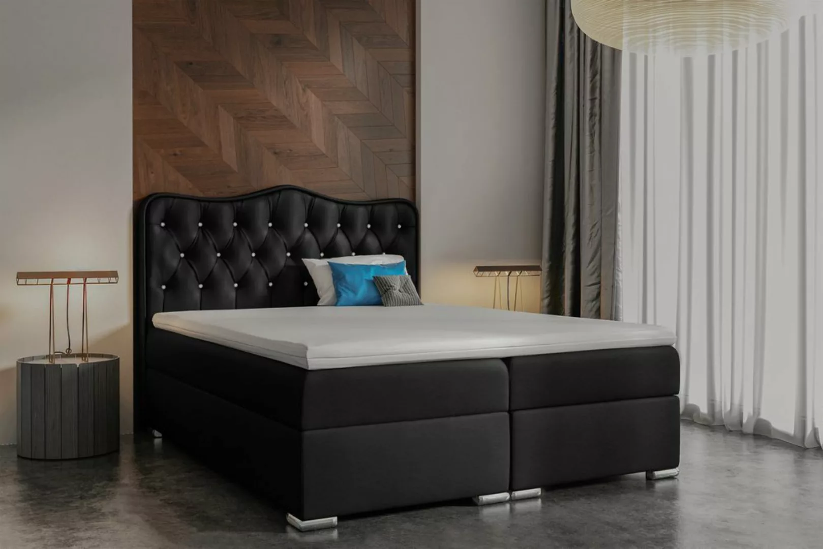 Stylefy Boxspringbett Violante (Schlafzimmerbett, Bett), Design günstig online kaufen