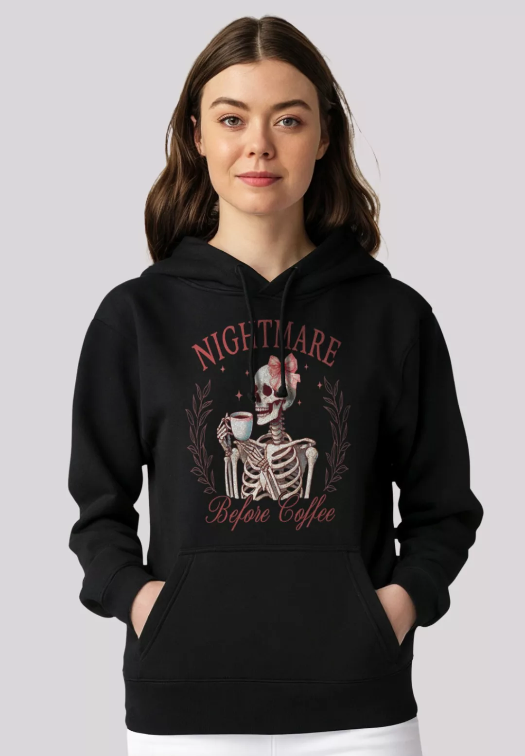 F4NT4STIC Kapuzenpullover "Nightmare Before Coffee", Premium Qualität günstig online kaufen