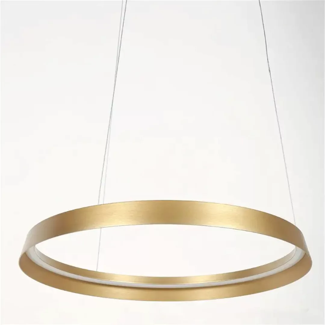 LED Pendelleuchte Ringlux in Gold 50W 4000lm günstig online kaufen