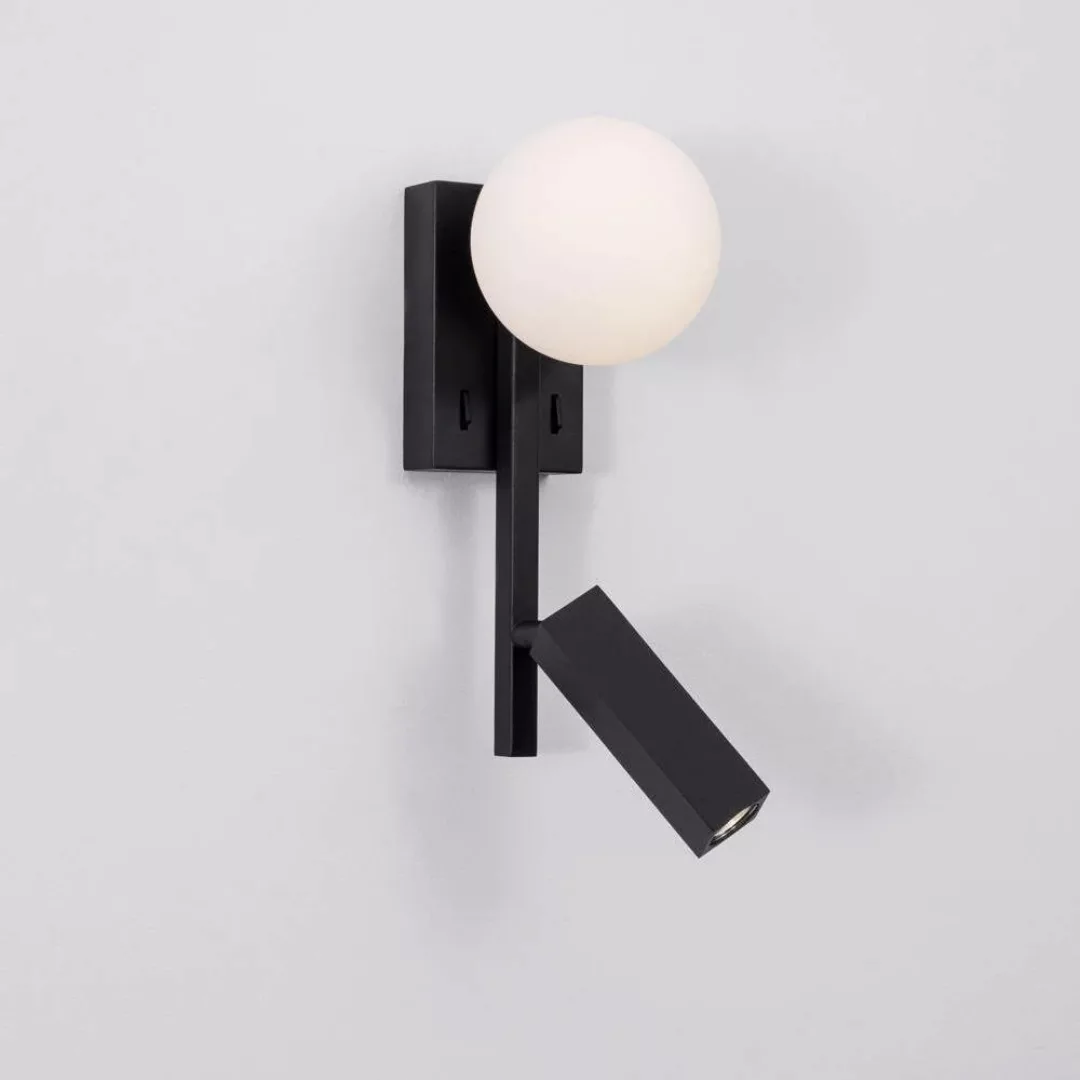 LED Wandleuchte Joline in Schwarz-matt und Weiß 5W 450lm mit Lesearm günstig online kaufen