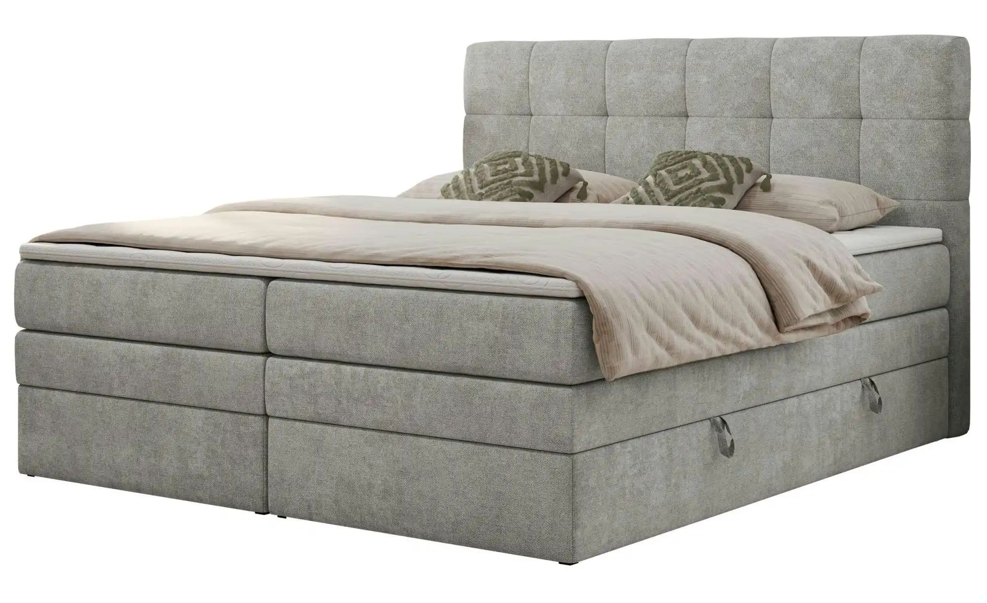 Boxspringbett 180x200 Grau   ¦ grau ¦ Maße (cm): B: 200 H: 110 Betten > Kom günstig online kaufen