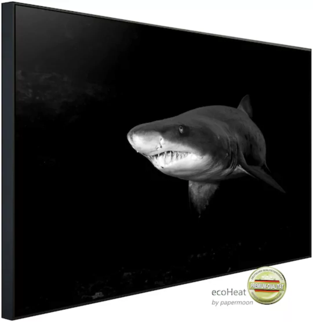 Papermoon Infrarotheizung »Haifisch Schwarz & Weiß«, sehr angenehme Strahlu günstig online kaufen