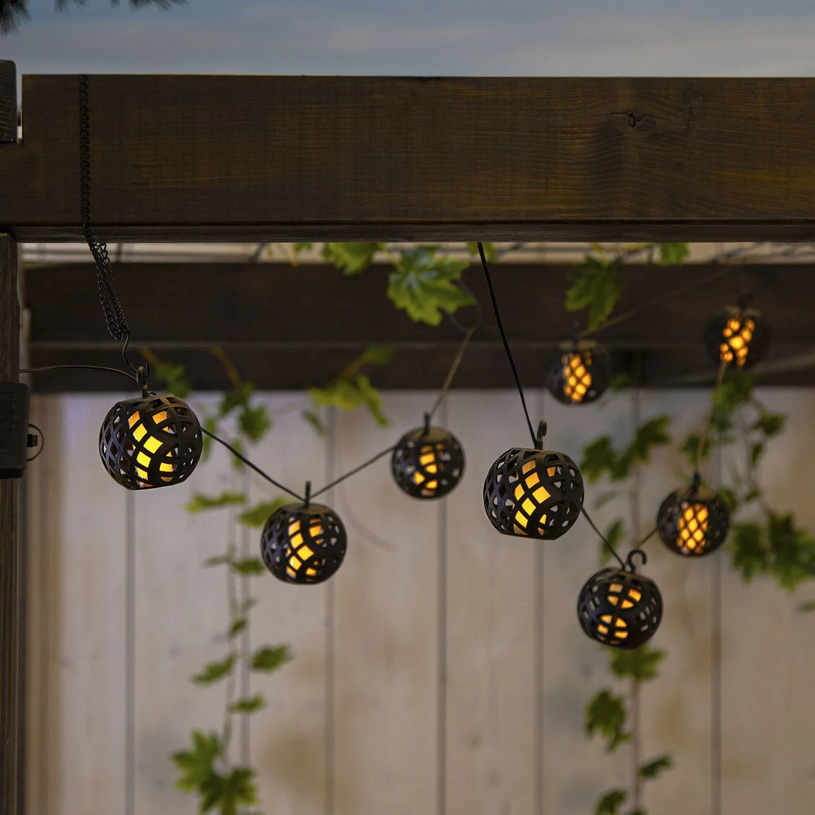 LED-Solarlichterkette Flame mit Flammeneffekt günstig online kaufen