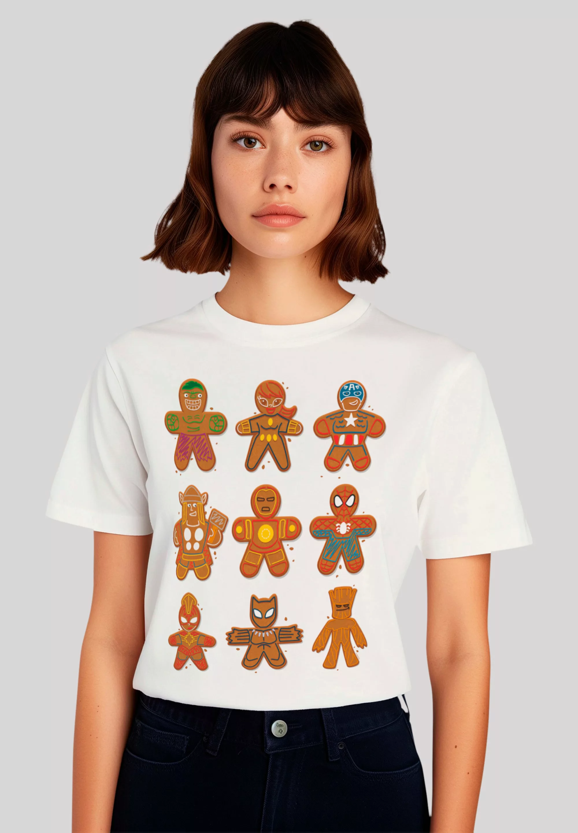 F4NT4STIC T-Shirt "Marvel Universe Christmas Gingerbread Avengers", Premium günstig online kaufen