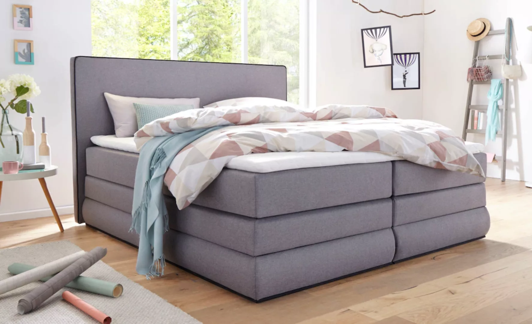 COLLECTION AB Boxspringbett "Ninoni", inkl. Bettkasten, Topper und wahlweis günstig online kaufen