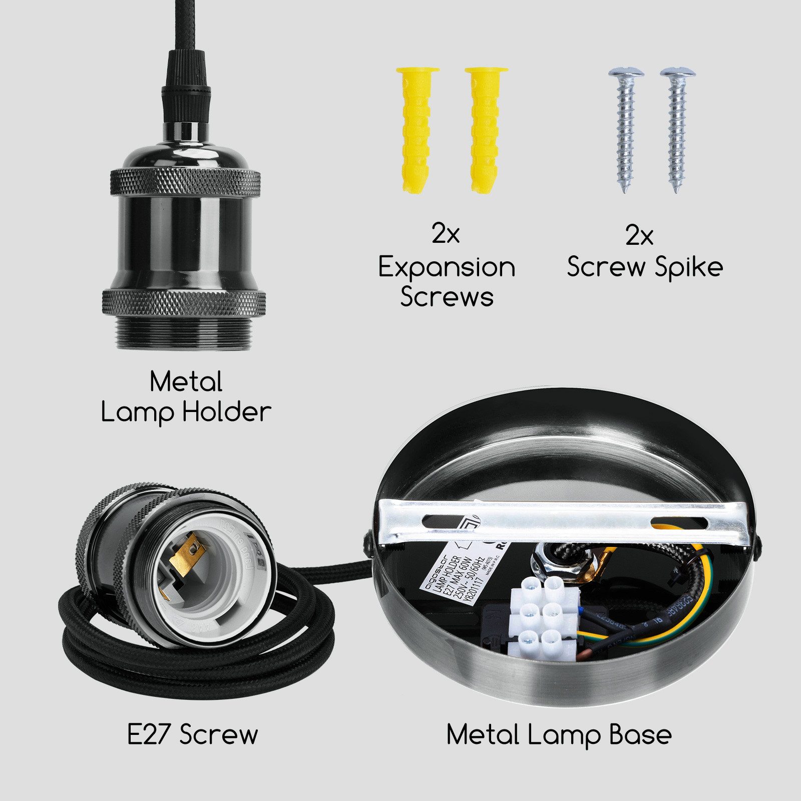 Aigostar LED-Leuchtmittel E27 Lampenfassungen Pendelleuchte Hängelampe günstig online kaufen