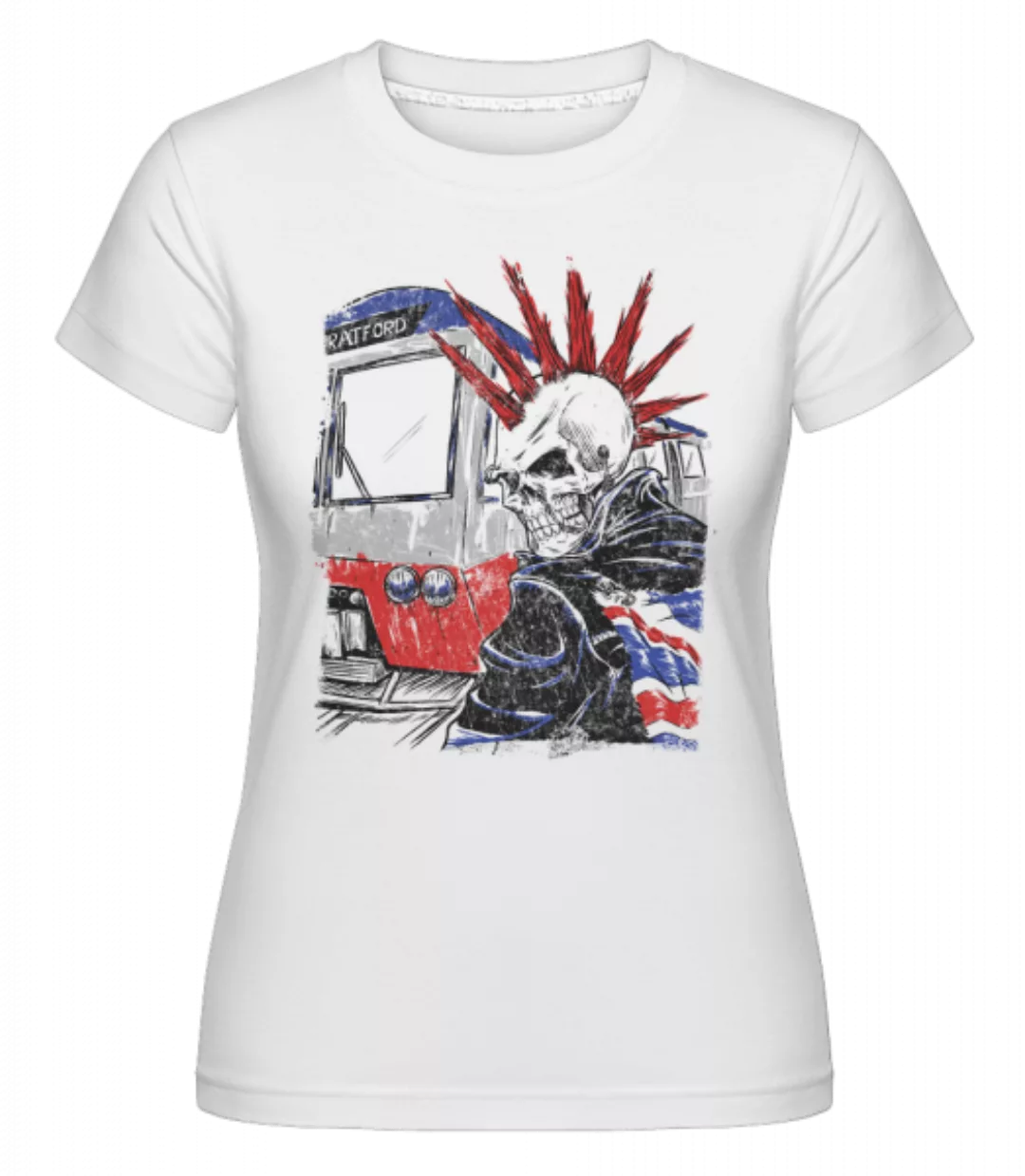 London Totenkopf Punk · Shirtinator Frauen T-Shirt günstig online kaufen