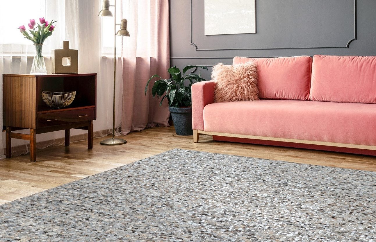 calo-deluxe Fellteppich »Vezzana 615«, rechteckig, 5 mm Höhe, echtes Rinder günstig online kaufen