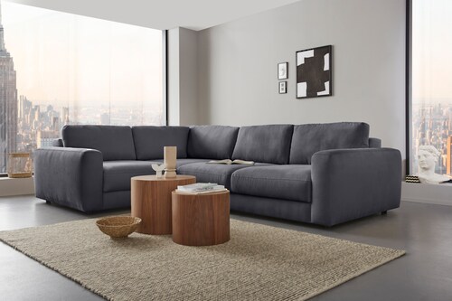 Places of Style Ecksofa "Bloomfield, L-Form", extra tiefe Sitzfläche, wahlw günstig online kaufen