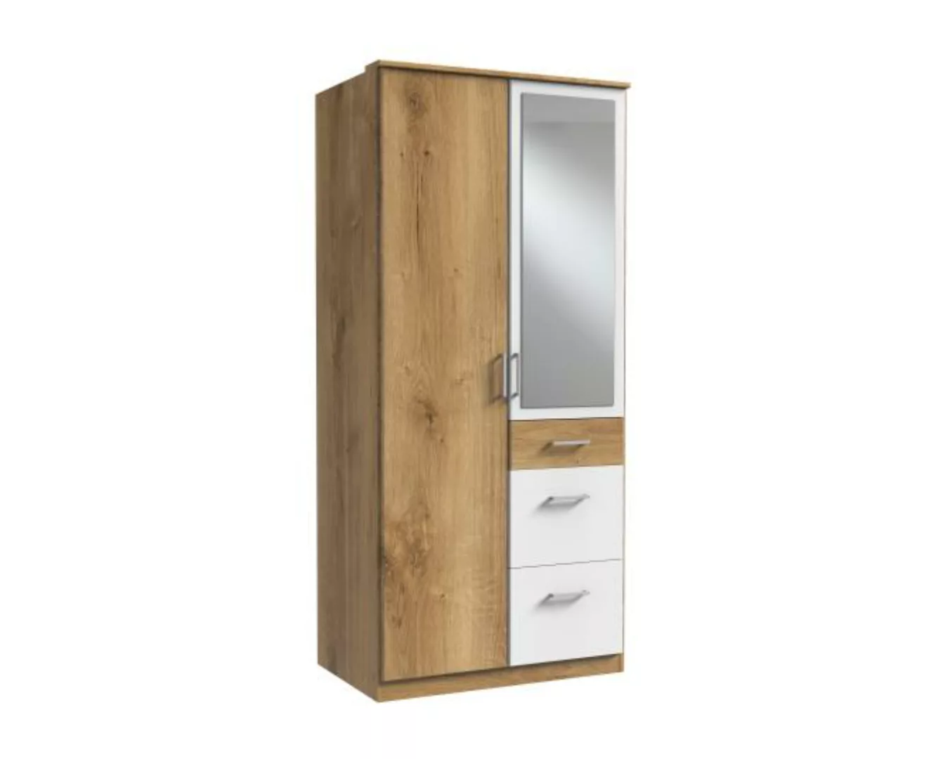 Kleiderschrank 2trg mit 1 Spiegel CLICK von WIMEX braun günstig online kaufen