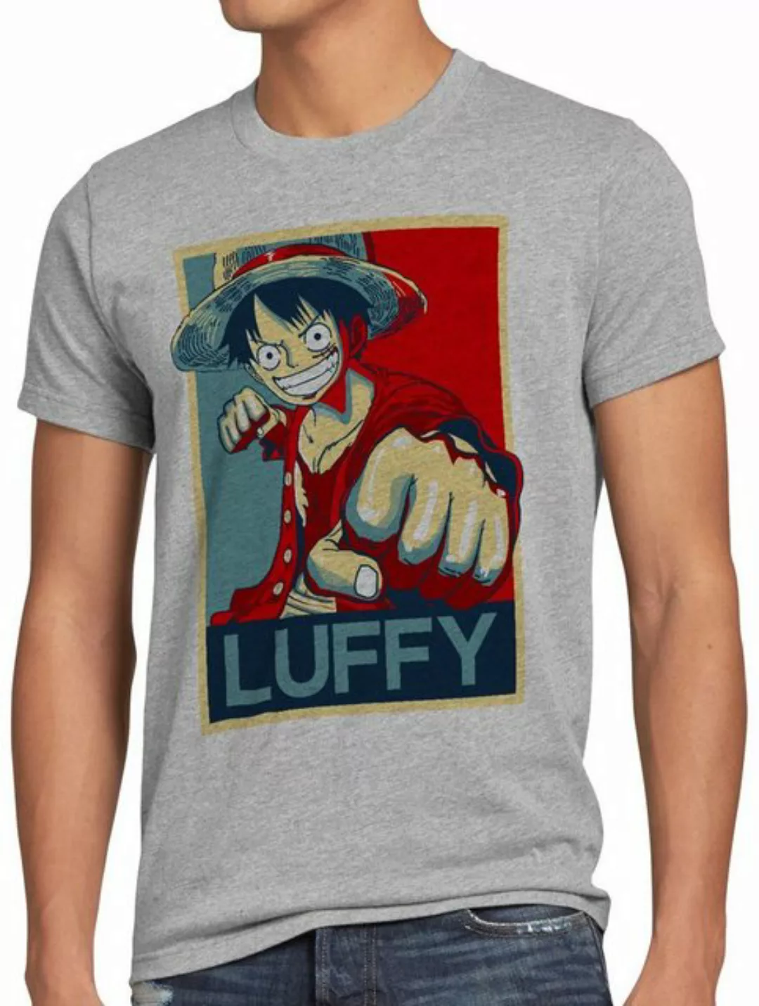 style3 T-Shirt Luffy One Strohhut one piece japan anime luffy manga monkey günstig online kaufen