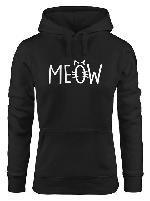 MoonWorks Hoodie Hoodie Damen Katze Meow Miau Cat Sweatshirt Kapuze Kapuzen günstig online kaufen