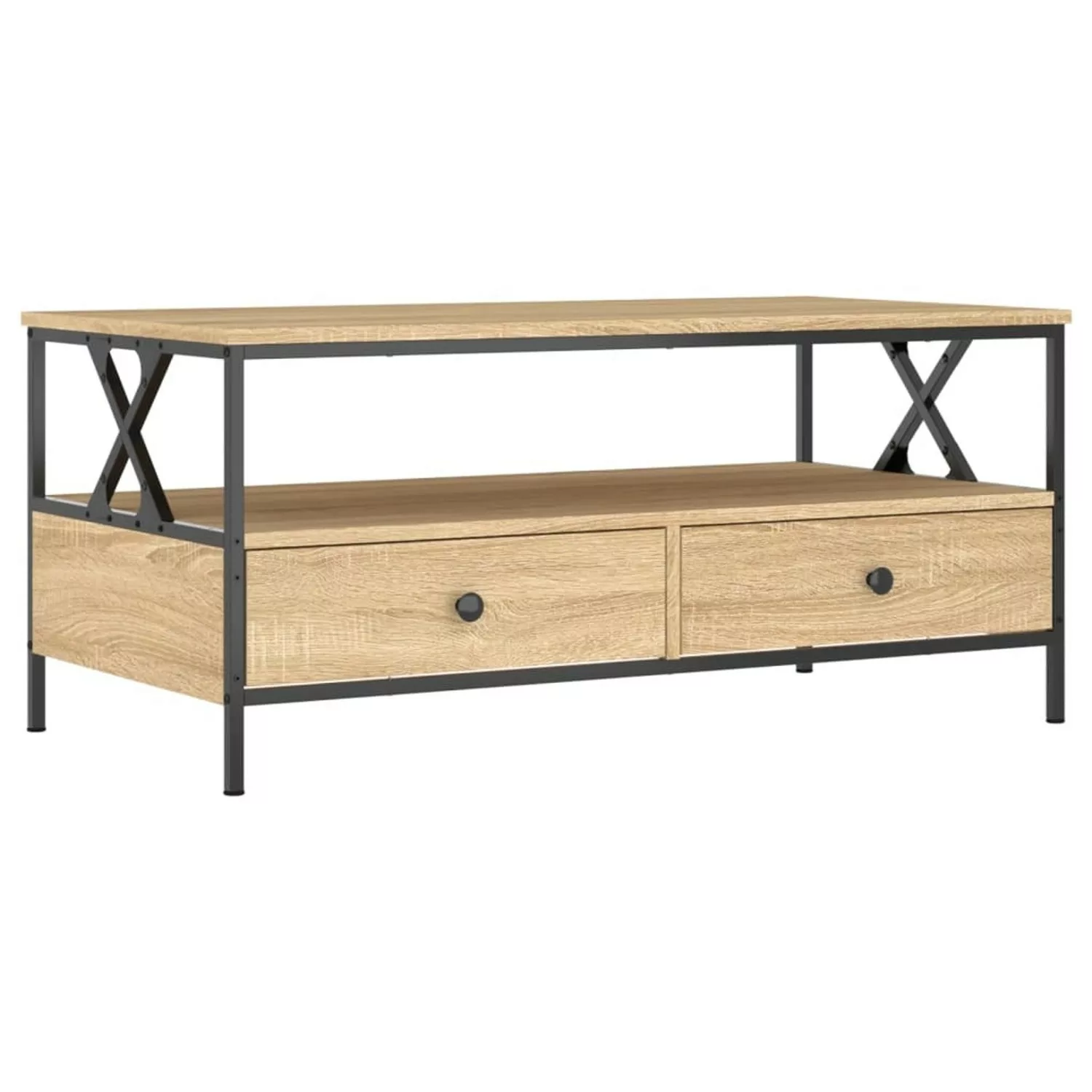 vidaXL Couchtisch Sonoma-Eiche 100x51x45 cm Holzwerkstoff günstig online kaufen