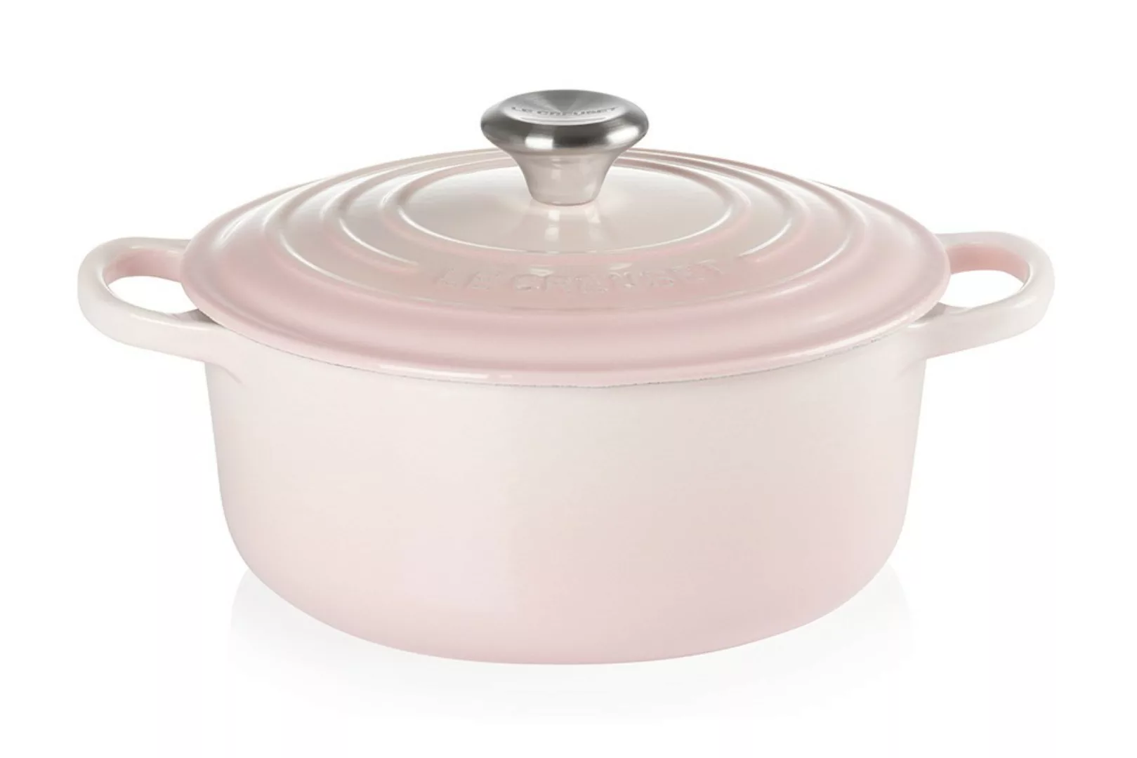 Le Creuset Bräter Signature Rund Gusseisen Shell Pink 20cm günstig online kaufen