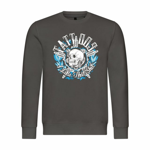 deinshirt Rundhalspullover Herren Sweatshirt Tattoos i like that shit Mit P günstig online kaufen