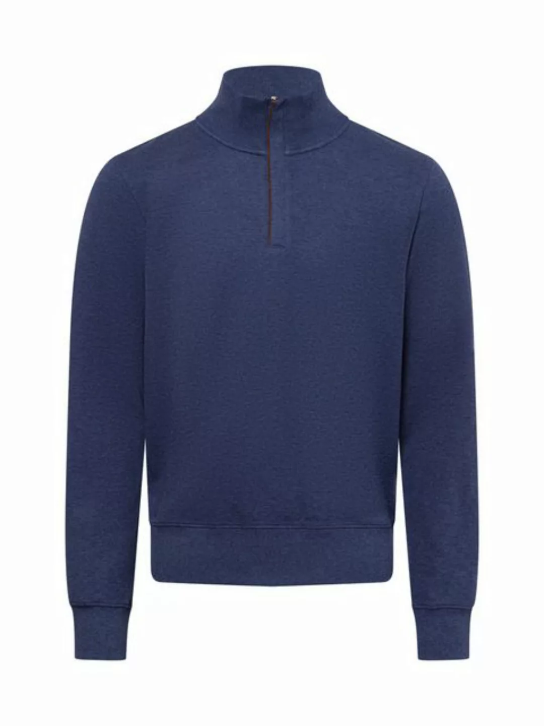 Gant Halfzip Sacker Pullover Melange Blau - Größe XL günstig online kaufen