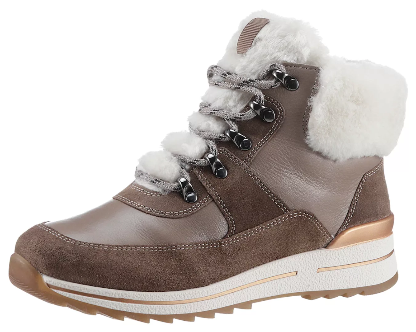 Ara Winterboots "OSAKA", Schnürboots, Winterstiefelette in Komfortweite H = günstig online kaufen