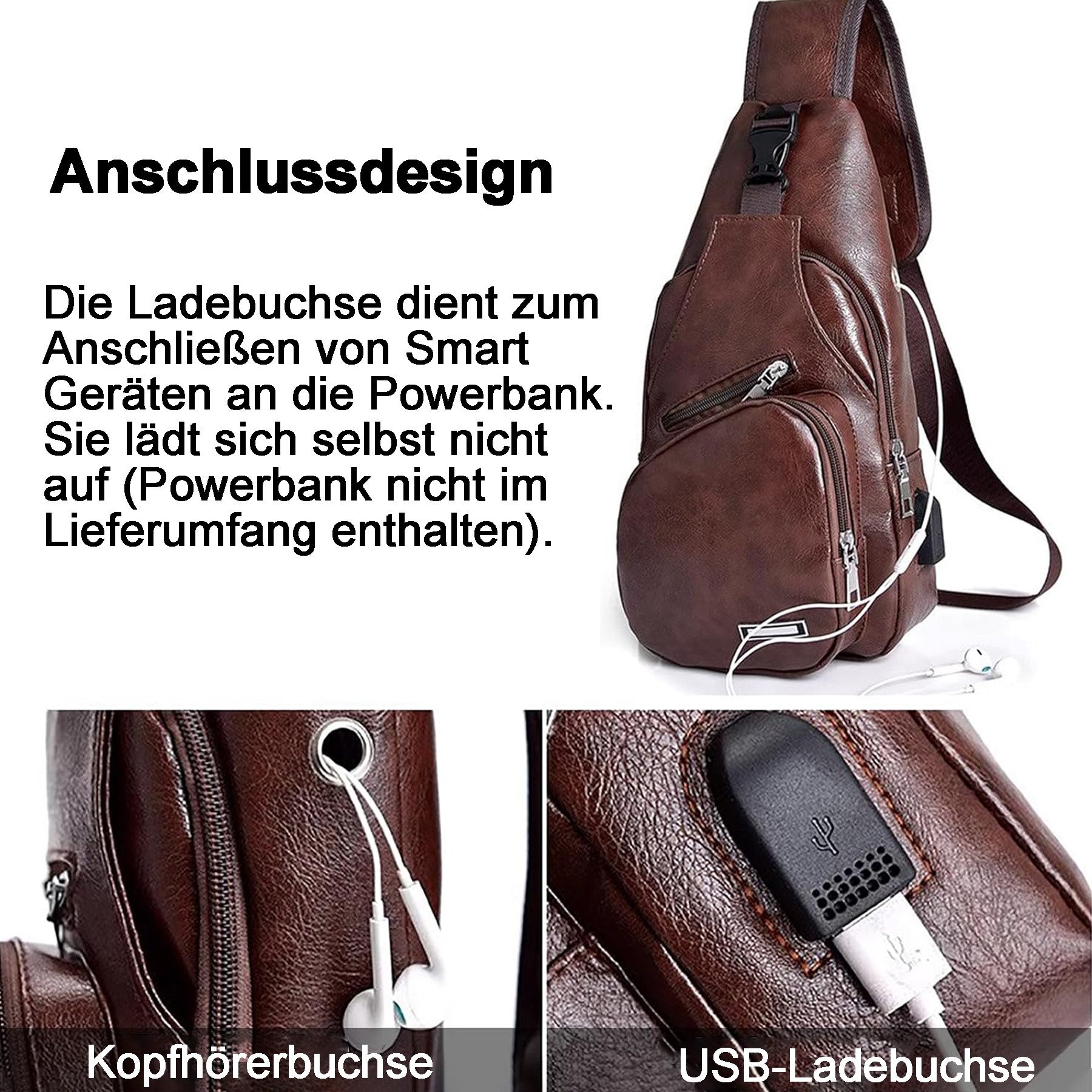 Mutig Umhängetasche Brusttasche Herren, Schultertasche Herren günstig online kaufen