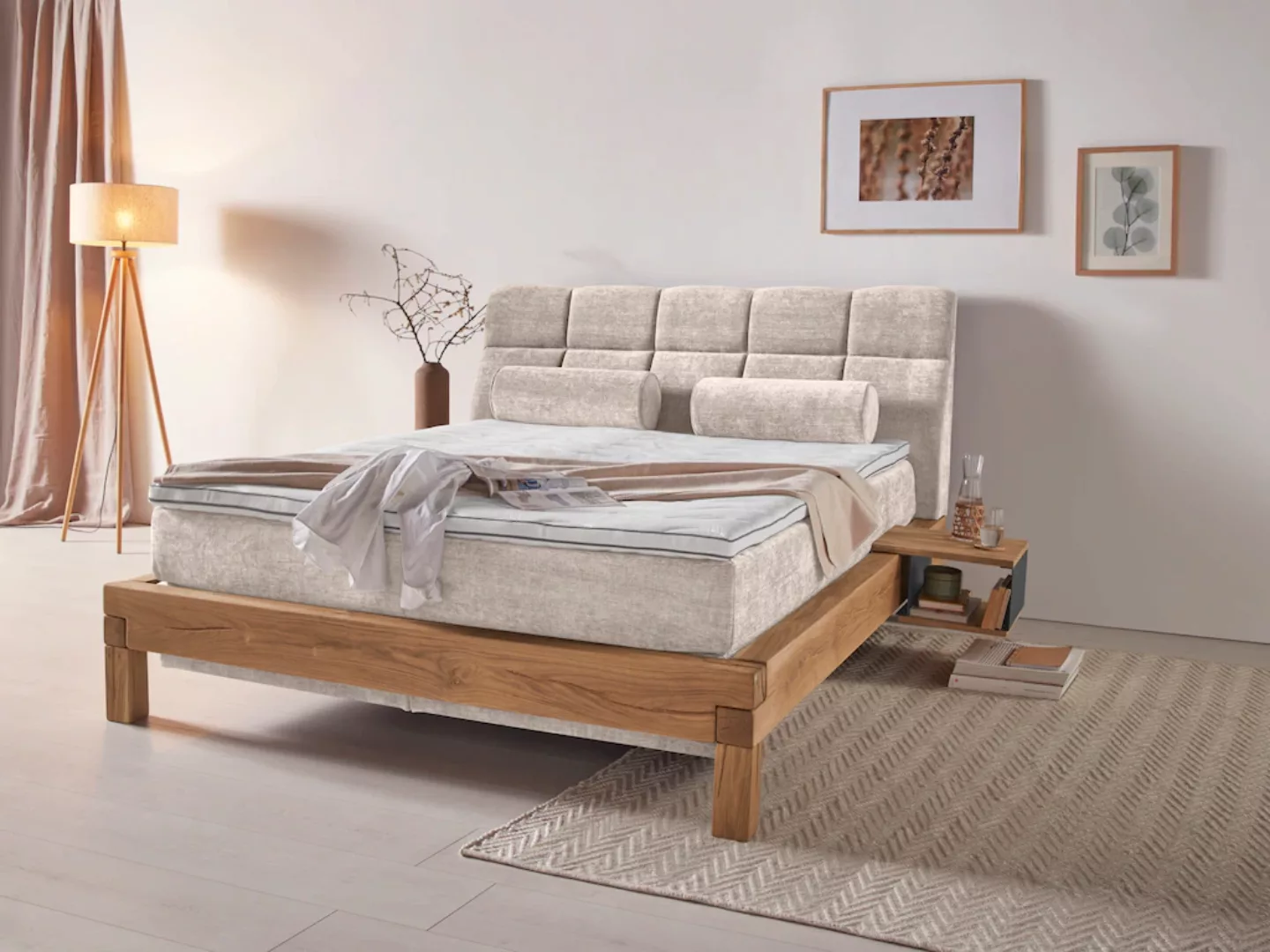 Home affaire Boxspringbett "Villads", Liegefläche: 160/200 cm aus Balkeneic günstig online kaufen