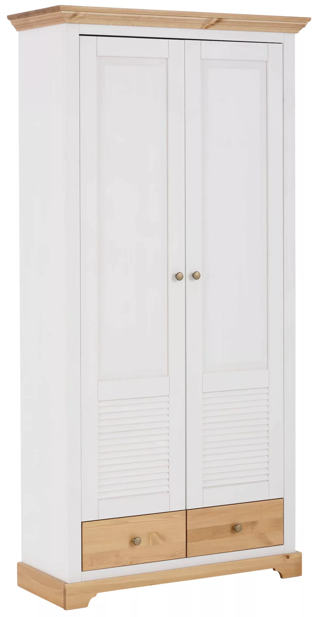 Home affaire Garderobenschrank "Ayanna", Breite 94 cm, 2-türig, aus massive günstig online kaufen