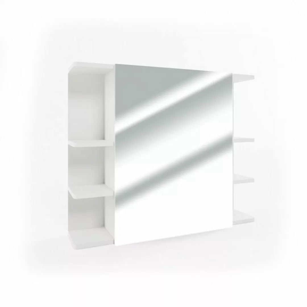 Vicco Badezimmerspiegelschrank Fynn, Weiß, 80 x 64 cm günstig online kaufen