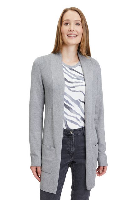 Betty Barclay Strickjacke mit Rippenstruktur (1-tlg) Bogenkante günstig online kaufen