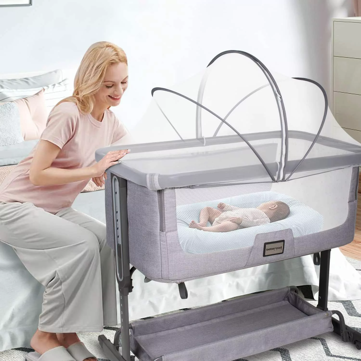 beberoad Moskitonetz Babybett Insektenschutz Universal Gitterbetten günstig online kaufen