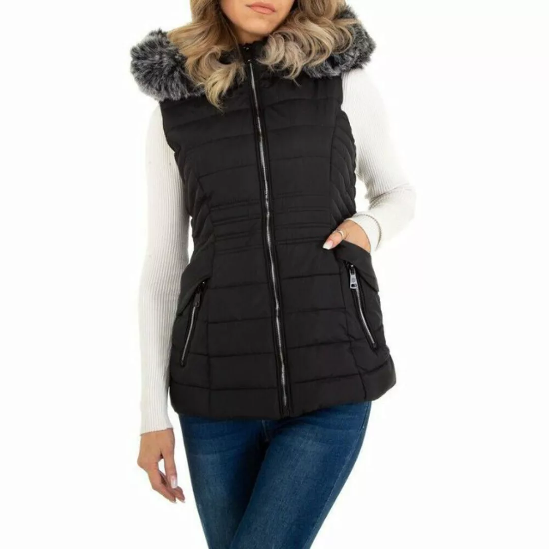 Ital-Design Steppweste Damen Freizeit (87256411) Kapuze (abnehmbar) Gefütte günstig online kaufen