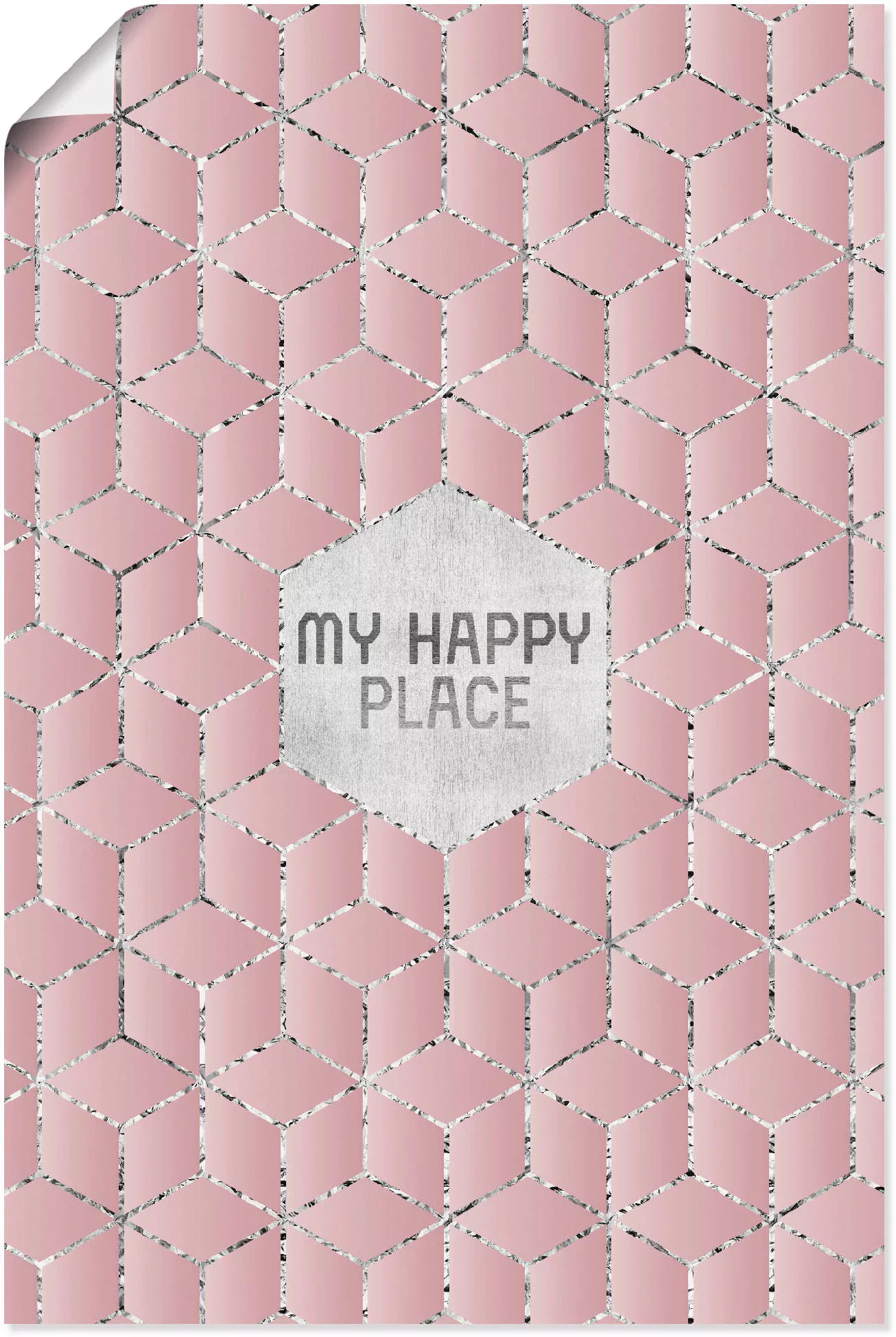 Artland Wandbild "Mein glücklicher Ort", Sprüche & Texte, (1 St.) günstig online kaufen