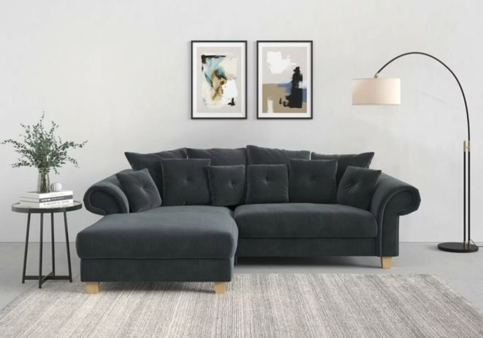 Home affaire Ecksofa "Queenie", (2 St.), Sitzkomfort, zeitloses Design, ink günstig online kaufen