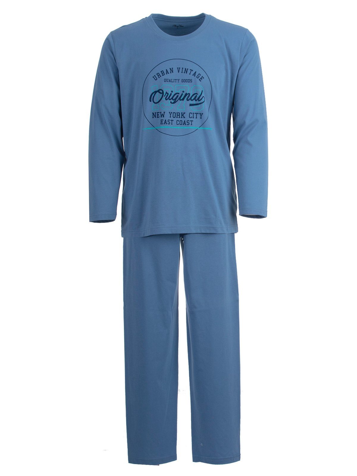 Henry Terre Schlafanzug Pyjama Set Langarm günstig online kaufen