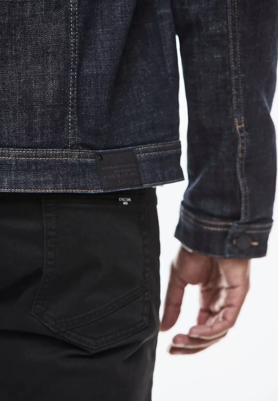 STREET ONE MEN Jeansjacke, ohne Kapuze, mit Brusttaschen günstig online kaufen