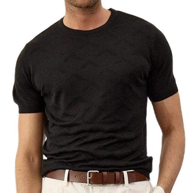 danger Poloshirt Strick-T-Shirt Herren – Rundhals, Schmale Passform, Premiu günstig online kaufen