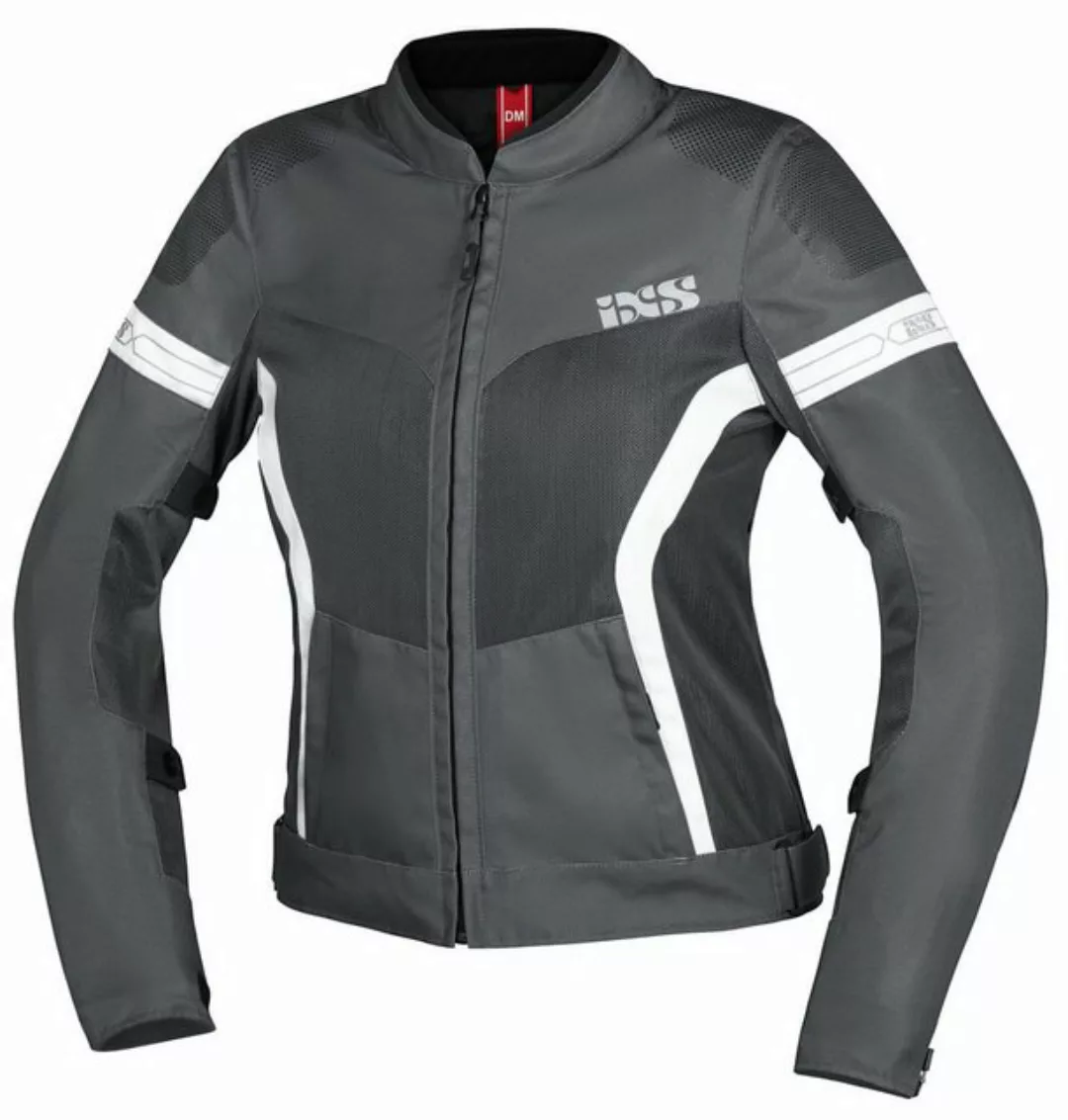 IXS Motorradjacke iXS Sport Damen Jacke Trigonis-Air dunkelgrau-grau-weiss günstig online kaufen