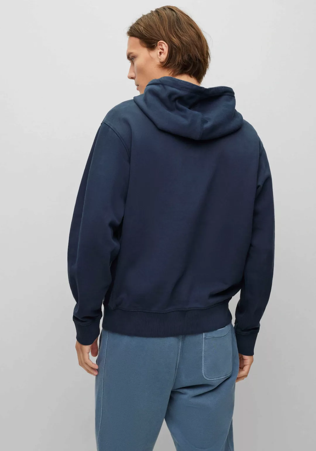 BOSS ORANGE Kapuzensweatshirt (1-tlg) mit seitlichen Rippeinsätzen günstig online kaufen