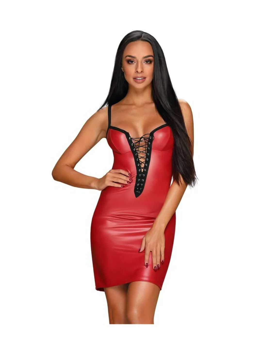 Redella Dress - sexy Reizwäsche von Obsessive Dessous S/M Rot günstig online kaufen