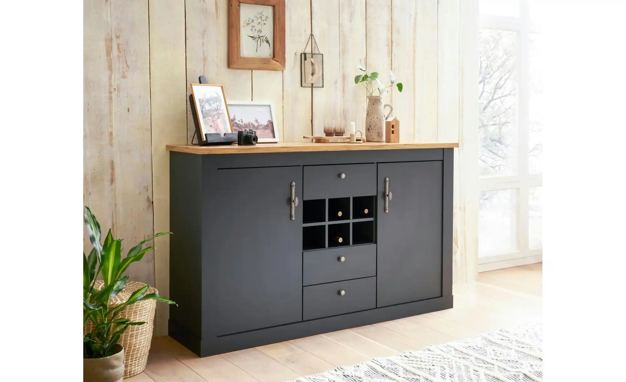 Sideboard  Calella ¦ grau ¦ Maße (cm): B: 169 H: 45 Kommoden & Sideboards > günstig online kaufen