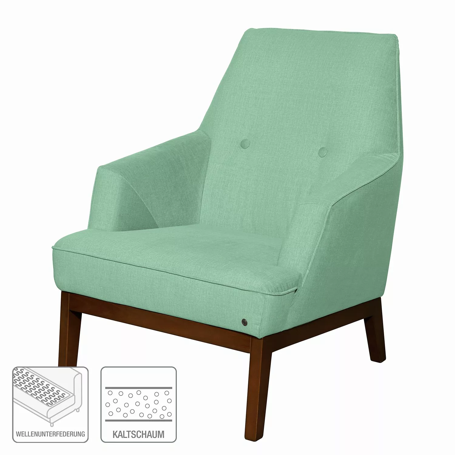 home24 Tom Tailor Sessel Cozy Seladongrün Mikrofaser 80x95x84 cm (BxHxT) günstig online kaufen