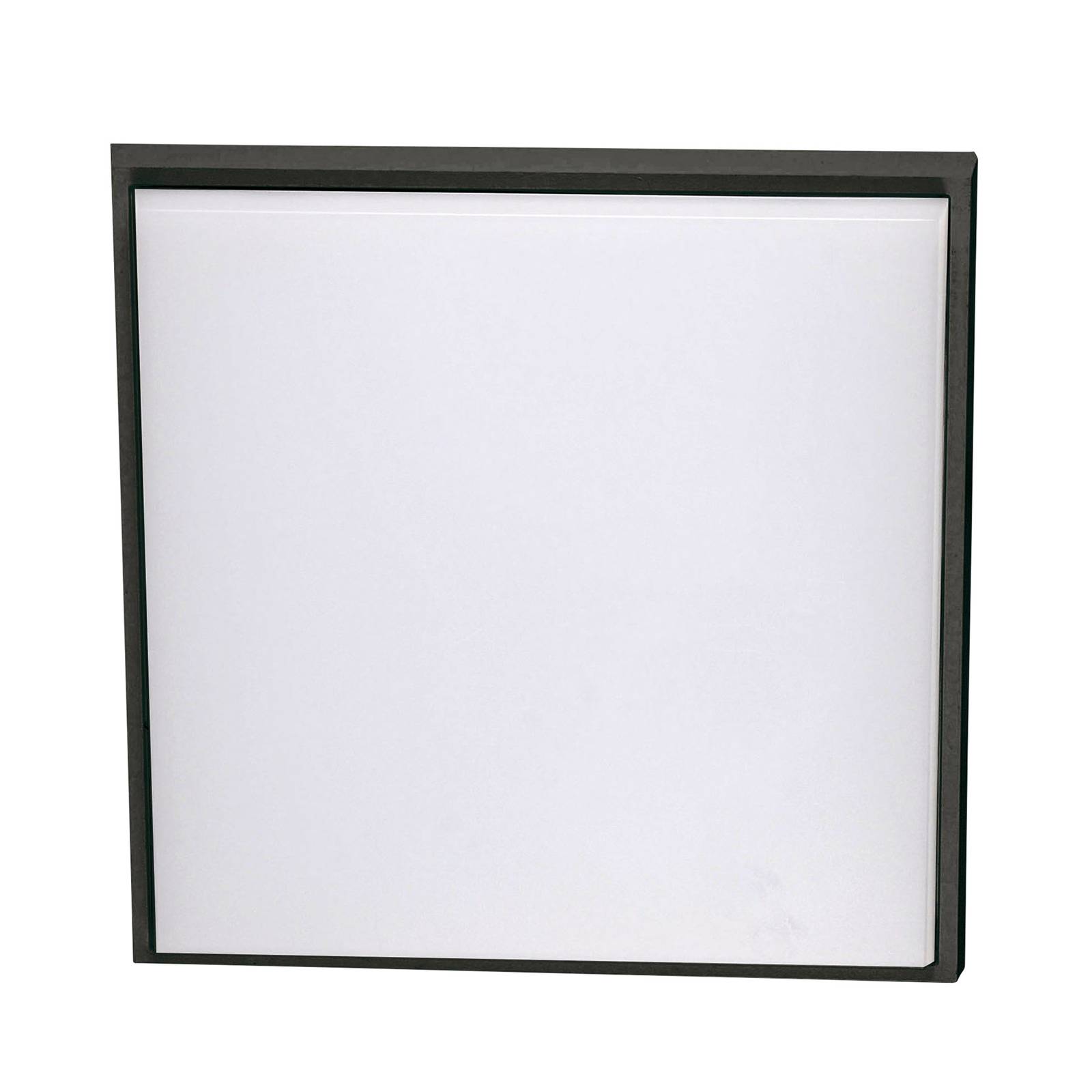 LED-Deckenleuchte Desdy, 30x30 cm, IP54, schwarz günstig online kaufen